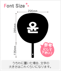 ハングル切り文字セット　【ユン(Yoon)】1文字のサイズ：M(120×120mm)素材：ホログラムシート・蛍光シート