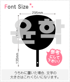 ハングル切り文字セット　【ユナク(YoonHak)】1文字のサイズ：3L(うちわ最大サイズ)素材：ホログラムシート・蛍光シート