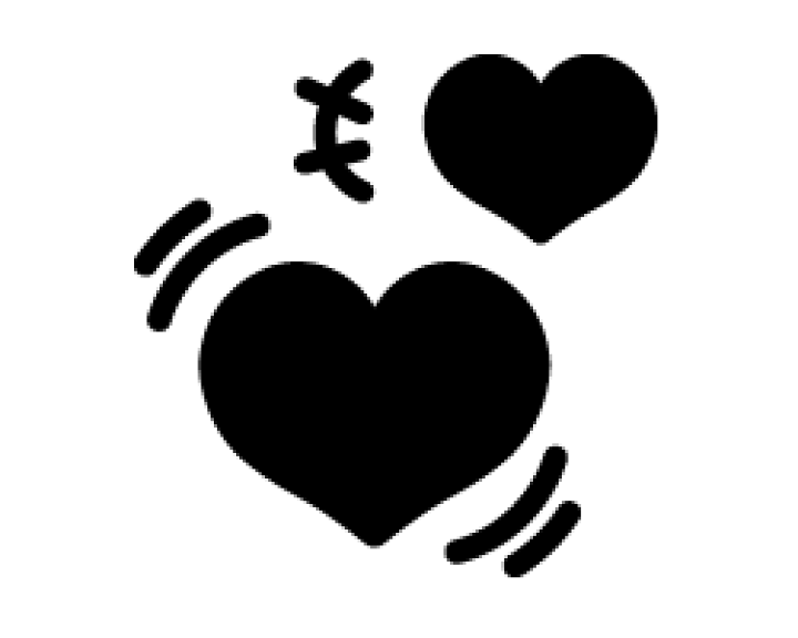 楽天市場 切り文字 ハート18 サイズ S 80 80mm 素材 カッティングシート もじパラ コンサート応援うちわ