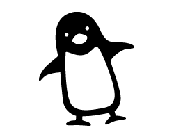 楽天市場 切り文字 ペンギン1 サイズ Ll 0 0mm 素材 カッティングシート もじパラ コンサート応援うちわ