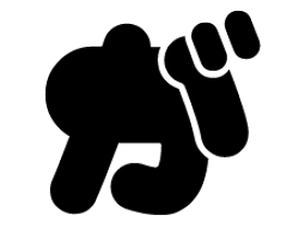 切り文字　【マイクが1】サイズ：SS(40×40mm)素材：カッティングシート