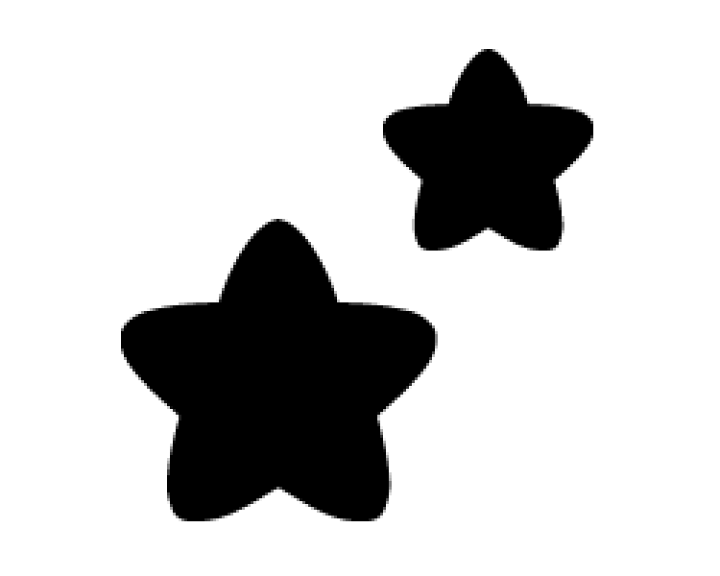 星　うちわ文字オーダー 楽天市場】切り文字 【星3】サイズ：3L(うちわ最大サイズ)素材