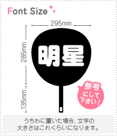 切り文字セット　【明星】1文字のサイズ：M(120×120mm)素材：カッティングシート