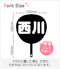 切り文字セット　【西川】1文字のサイズ：L(140×140mm)素材：ホログラムシート・蛍光シート