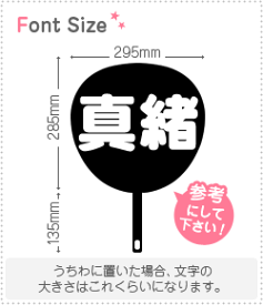切り文字セット　【真緒】1文字のサイズ：L(140×140mm)素材：カッティングシート