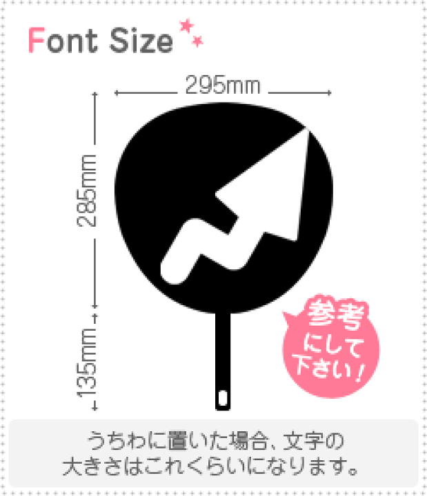 楽天市場】切り文字 【つの2】サイズ：3L(うちわ最大サイズ)素材