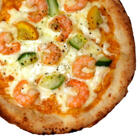 【1回のお買い物につきお1人様1枚まで】 期間限定☆スペシャルプライス『ガーリックシュリンプとズッキーニのピッツァ』 ピザセットと同梱で送料無料!