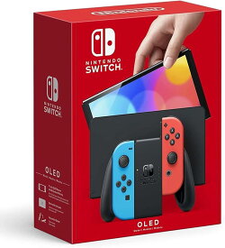 【整備済み品】 Nintendo Switch(有機ELモデル) Joy-Con(L) ネオンブルー/(R) ネオンレッド ニンテンドースイッチ オリジナルクロス付 1年保証対象商品 [video game]