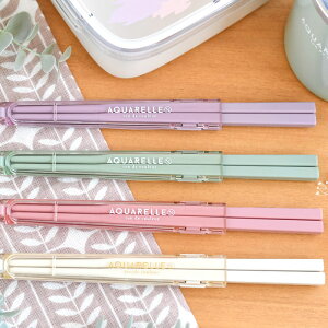 弁当 箸 サブヒロモリ アクアレール 抗菌箸&ハーフケース 箸 食洗機対応 箸セット 携帯 ホワイト ピンク おしゃれ 箸ケース かわいい 18cm お弁当 パステルカラー 可愛い セット 女子 すべり