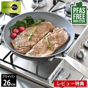 �y���r���[���T�t�z�t���C�p�� ih 26cm GREENPAN �O���[���p�� �t���C�p�� 26cm ���F�j�X �v�� �O���[���p�� �t���C�p�� �Z���~�b�N �K�X�� �_�C�������h �R�[�e�B���O �t�b�f���H�Ȃ� PFAS FREE �M
