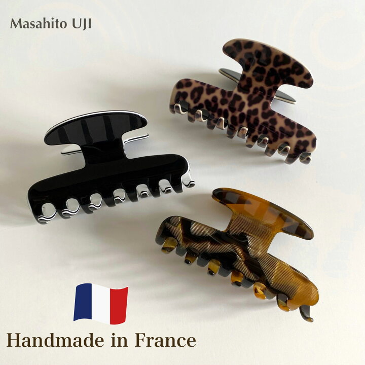 楽天市場】【Masahito UJI】ヘアクリップ バンスクリップ フランス製 