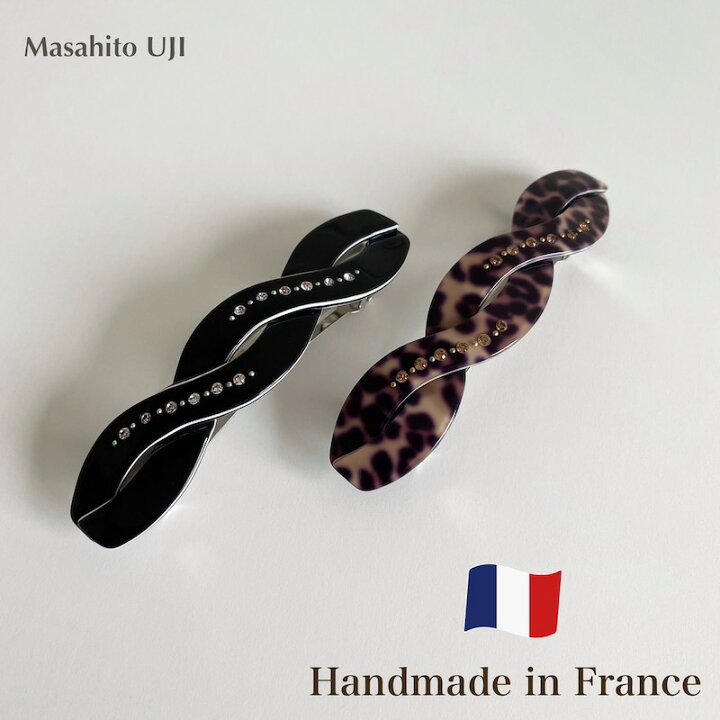 楽天市場】【Masahito UJI】ヘアバレッタ ツイストバレッタ フランス製 