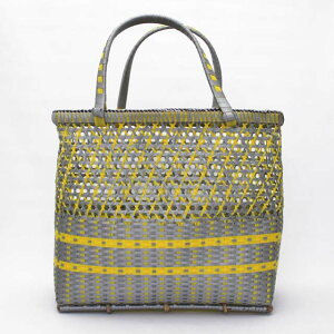 �����A���h�t���[�� �g�[�g�o�b�O Lila&Fleur 2Tone Basket(M)Grey × Yellow 2�g�[�� �o�X�P�b�g �����o�b�O ������� �G�� �M�t�g �v���[���g