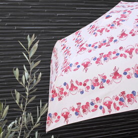 雨晴兼用 ムーミン リトルミイ 折りたたみ雨傘 クイックオープン UVカット 軽量 グラスファイバー骨 北欧 雑貨 ギフトプレゼント