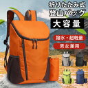 リュック 登山バッグ 折りたたみ 折り畳み アウトドア メンズ レディース 男女兼用 大容量 撥水 防災 超軽量 旅行 ハイキング 収納袋付き 通学 通勤 キャンプ 便利グッズ コンパクト サック 日帰り 旅行 釣り多機能
