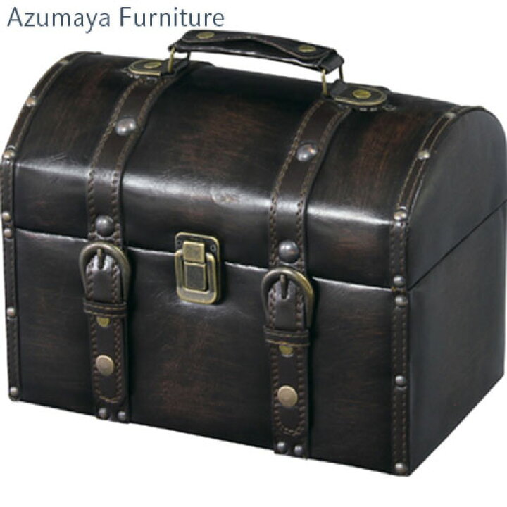 楽天市場 収納ボックス 収納ボックス 宝箱 トランク収納 収納ケース トランクケース 収納箱 小物収納 合皮 合成皮革 アンティーク調 ビンテージ風 レトロ アメリカン おしゃれ トランク型 インテリア ディスプレイ 雑貨 小物入れ 店舗用 かばん カバン 鞄 ヴィンテージ風