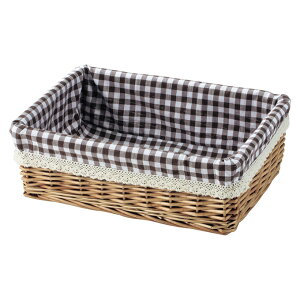 かご 籠 カゴ バスケット 店舗什器 小物入れ 小物収納ケース 収納ボックス 収納ケース おしゃれ かわいい 可愛い アジアン シンプル ナチュラル 編み 煮柳 角型 スクエア 横長 大きい 大きめ