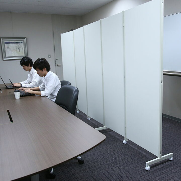 楽天市場】日本製 パーテーション キャスター付き 5連 高さ180cm 
