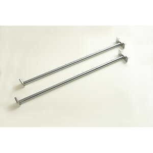 日本製 突っ張り壁面間仕切り幅88・90cm用 ハンガー2本セット つっぱりシリーズ用ハンガーバー 突っ張り壁面間仕切り用ハンガー 壁面収納用ハンガー 可動ハンガー 2本セット 二本セット 突