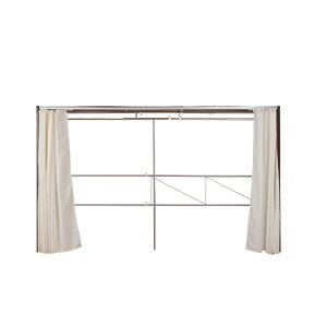 日本製 カーテン付きクロ-ゼットロッカー ワイド゛タイプ ハンガーラック クローゼットハンガー 衣類収納 パイプハンガー 衣類ハンガー 衣装掛け 衣装収納 クローゼット ワードローブ クロ