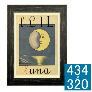 A[gt[ Italian Vitage Poster Luna t[ A[gt[ Ǐ z Ǌ|CeA Ǌ|A[g t[A[g fBXvCt[ CeAt[ |X^[ G 