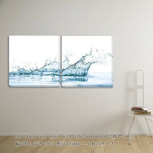 �A�[�g�p�l�� water splash with reflection isolated 2���Z�b�g ���_���A�[�g ���̉��� �Ǌ|�� �Ǐ��� 2���Z�b�g �|�X�^�[ �t���[���Ȃ� �z���Ȃ� �t���[�����X �p�l�� ���_�� ������� �L�����o�X ����