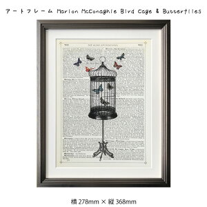 A[gt[ Marion McConaghie Bird Cage & Butterflies G G Ǌ| Ǐ A[g|X^[ CXg  mN mg[ 278×368mm CeA  AeB[N g t[t
