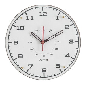 A+ (アクセントプラス) BOLD A+ ボールド エープラス 掛け時計 (クオーツ) 30cm 壁掛け時計 壁掛時計 見やすい 秒針あり 静か 静音 白 ホワイト 黒 ブラック 日本製 おしゃれ お洒落 オシャレ シン