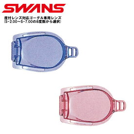 【メール便配送可能】[SW-29スイミング ゴーグル専用]度付き交換レンズ SWANS スワンズ 水泳 競泳 プール 海水浴 SWCL-29 UVカット 99%以上[近視用S-2.00～S-7.00の8度数から選択] 数量1個入 くもり止め 子ども用サイズ ジュニア キッズ
