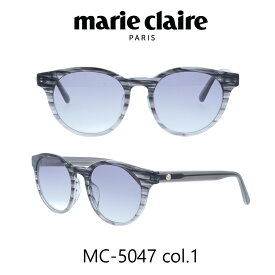 【国内正規品】マリクレール サングラス Marie Claire MC-5047 カラー1 ブラックグレー/スモーク レディース 人気ブランド UVカット キュート おしゃれ モード
