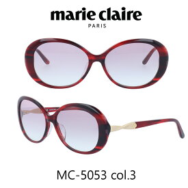 【クーポン利用で20%OFF】【国内正規品】マリクレール サングラス Marie Claire MC-5053 カラー3 レッドササ/パープルハーフ レディース 人気ブランド UVカット キュート おしゃれ モード