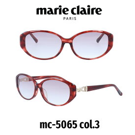 【クーポン利用で20%OFF】【国内正規品】マリクレール サングラス レディース Marie Claire Japanモデル MC-5065-3 パープルハーフ/レッドササ