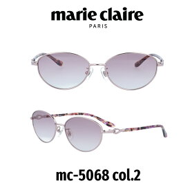 【クーポン利用で20%OFF】【国内正規品】マリクレール サングラス レディース Marie Claire Japanモデル MC-5068-2 ピンクハーフ/ピンク