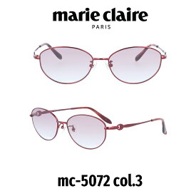 【クーポン利用で20%OFF】【国内正規品】マリクレール サングラス レディース Marie Claire Japanモデル MC-5072-3 パープルハーフ/ワイン