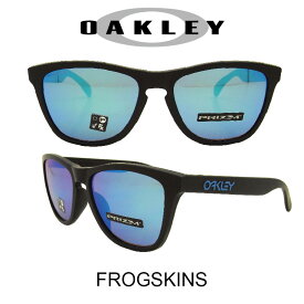 【国内正規品】OAKLEY オークリー サングラス (アジアンフィット) フロッグスキン マットブラック/プリズムサファイア 野球 ゴルフ(Sunglasses FROGSKINS 9245-6154 Matte Black/Prizm Sapphire)