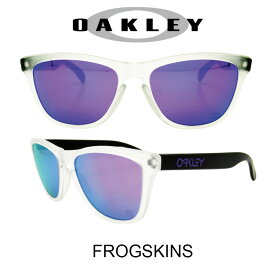 OAKLEY サングラス オークリー 野球 Sunglasses FROGSKINS 419 Matte Clear/Violet Iridium(オークリー サングラス フロッグスキン マットクリア・ブラック/ヴァイオレットミラー