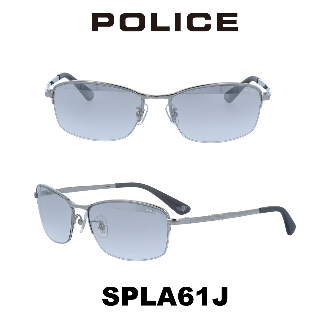 ポリス サングラス メンズ POLICE  Japanモデル SPLA61J 583X シャイニーチタニウム ミラーグラデーション