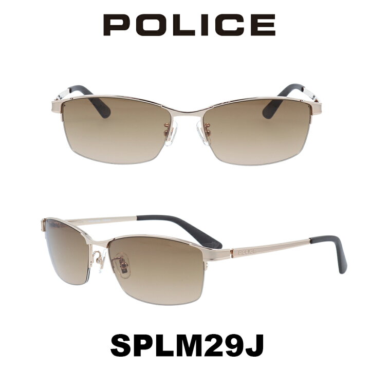 楽天市場】POLICE ポリスサングラス SPLM29J 8FF (シャイニーゴールド 