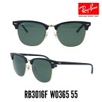 【クーポン利用で10%OFF】レイバン サングラス RayBan クラブマスター RB3016F-W0365-55 グリーンクラシックG-15/ブラック/ゴールド メンズ　レディース　保証書付き