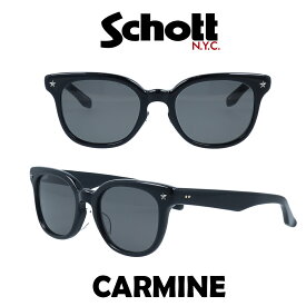 Schott N.Y.C ショット サングラス カーマイン CARMINE SHT-CARMINE-1 スモーク/ブラック メンズ　レディース 革ジャンに合う