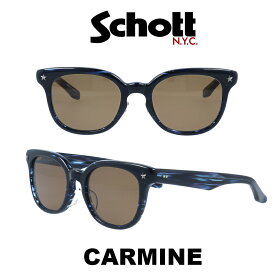 Schott N.Y.C ショット サングラス カーマイン CARMINE SHT-CARMINE-3 ブラウン/ブルーササ メンズ　レディース 革ジャンに合う