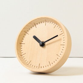 置き時計 木製 北欧風 アナログ 置時計 連続秒針 静か おしゃれ 『置き時計 Milli』