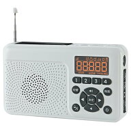 F.R.C. エフ・アール・シー FIRSTCOM 日本製 防災用ラジオ FC-W118RD (W) 手回し充電・ソーラー充電機能 …