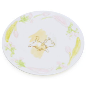 フラワーレリーフプレート お皿 ケーキ皿 ディズニー マリー レディ Disney キャラクター かわいい ディッシュ 洋食器 磁器 陶器 トレー 猫 ねこ 犬 いぬ 可愛い おしゃれ プレゼント 結婚祝い