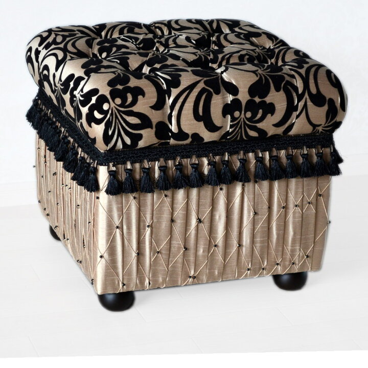 楽天市場】スツール ボックス付き Yorke ブラック ジェニファー  