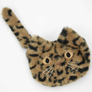 ファーキャットポーチ ミニポーチ 猫フェイス ベンガル クロ ミケ ノアファミリー アクセサリー入れ ジュエリーポーチ 小物入れ スマートキー ピルケース 小銭入れ 財布 かわいい おしゃれ