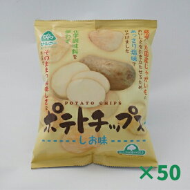ポテトチップス60g × 50個セット まとめ買い サンコー 恒食 国産 じゃがいも使用 うすしお 無添加 安心安全 お菓子 おかし おやつ スナック菓子 じゃがいも パリパリ ポテチ 植物性 ベジタリアン ヴィーガン ビーガン お菓子
