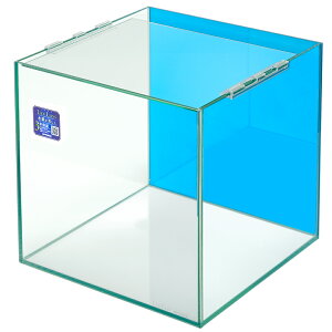 �N���X�^���L���[�u300�i30×30×30cm�j�o�b�N�X�N���[���i�I�[�V�����u���[�j�\�t�ς݁@30cm�����@���^�����@�K���X����