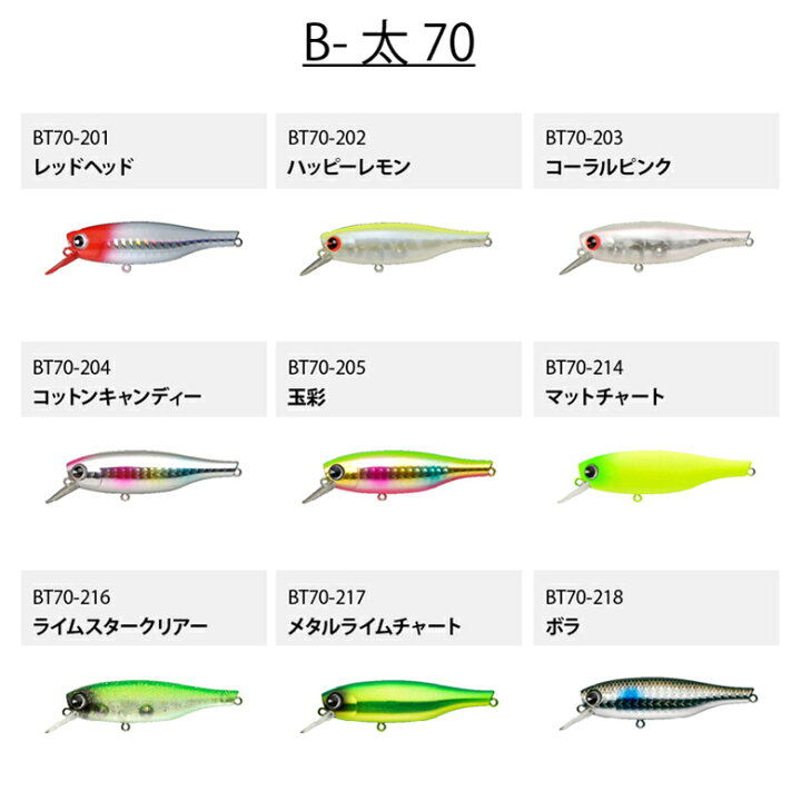 楽天市場】シーバス ルアー ima アイマ B-太 70 シーバス 青物 