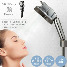 アラミック ARROMIC 3D-C1A 3D 2フェイス 顔シャワー シャワーヘッド 節水 水圧アップ バス用品